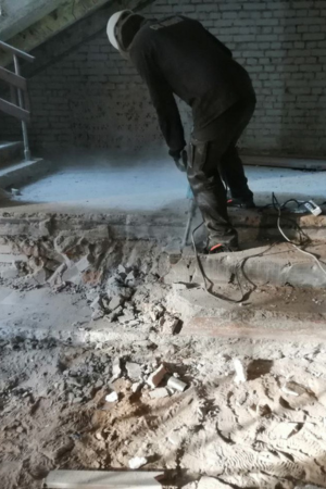 Демонтаж пола